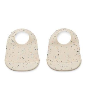 Bavoirs Tilda 2 pièces splash dots / sea shell - Liewood