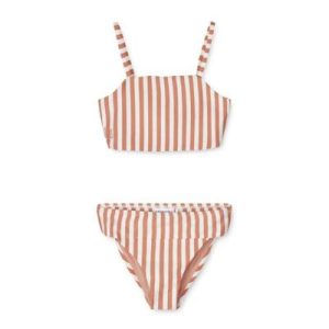 Bikini enfant Lucette Y/D Stripe Tuscany rose / Crème de la crème