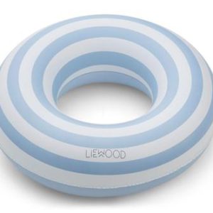 Bouée ronde Baloo Stripe Sea blue/Crème de la crème