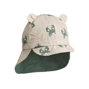 Casquette enfant protège nuque réversible Gorm Crab Sandy / Pepppermint