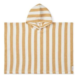 Poncho de bain Paco Y/D stripes White / Yellow mellow