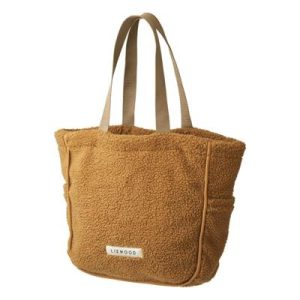 Sac fourre-tout en teddy Golden caramel