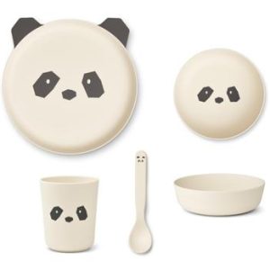 Set de repas Brody panda crème de la crème - Liewood