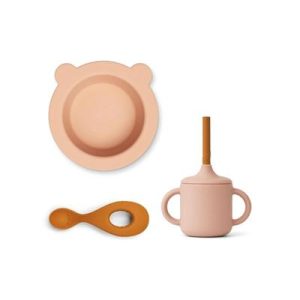 Set repas bébé Kali rose multi mix - Liewood