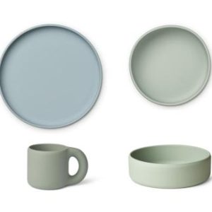 Set repas en silicone Andie green multi mix - Liewood