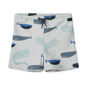 Short de bain enfant Otto Whales / Cloud blue