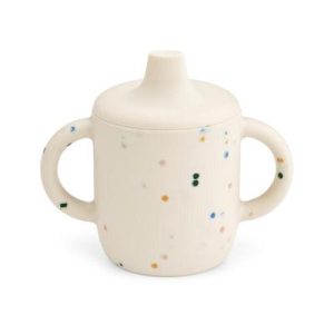 Tasse à bec Neil Sippy Cup splash dots / sea shell - Liewood