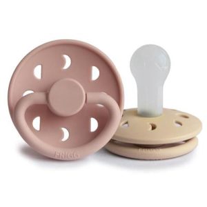 Tétines en silicone 2 pièces Moon Blush & Croissant - Frigg