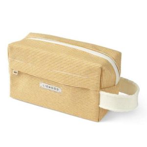 Trousse de toilette Trine stripe yellow mellow/crème de la crème - Liewood