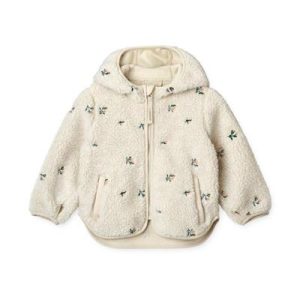 Veste enfant Mara en Teddy avec oreilles Peach / Sandy Embroidery