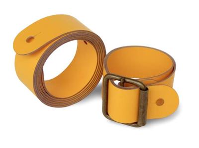 Set de 2 sangles pour sacoche de vélo Wishbone - Jaune